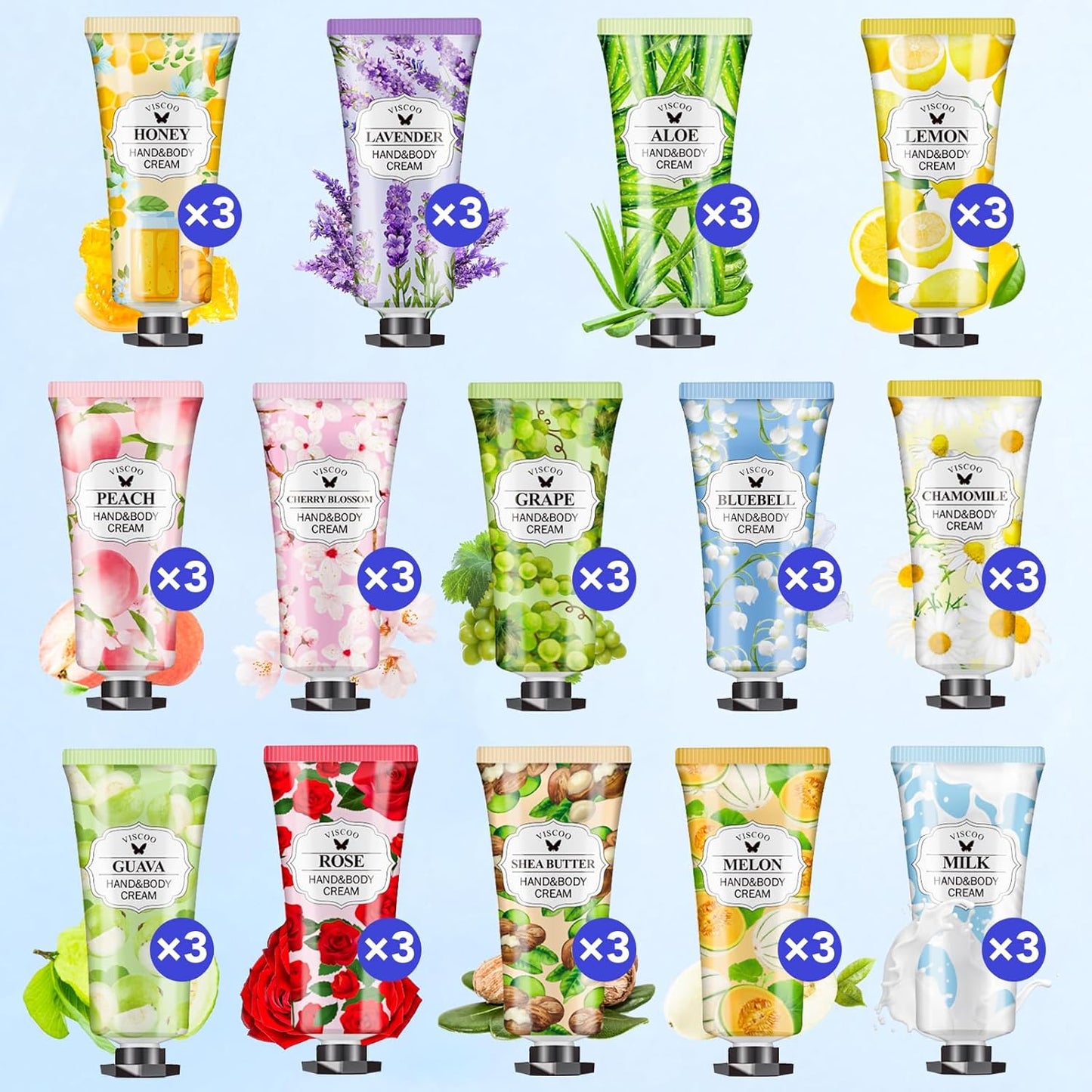 Hand Cream Gift Set - 42 Pack Moisturizing Mini Lotions for Women | Perfect Teacher Appreciation & Graduation Gifts