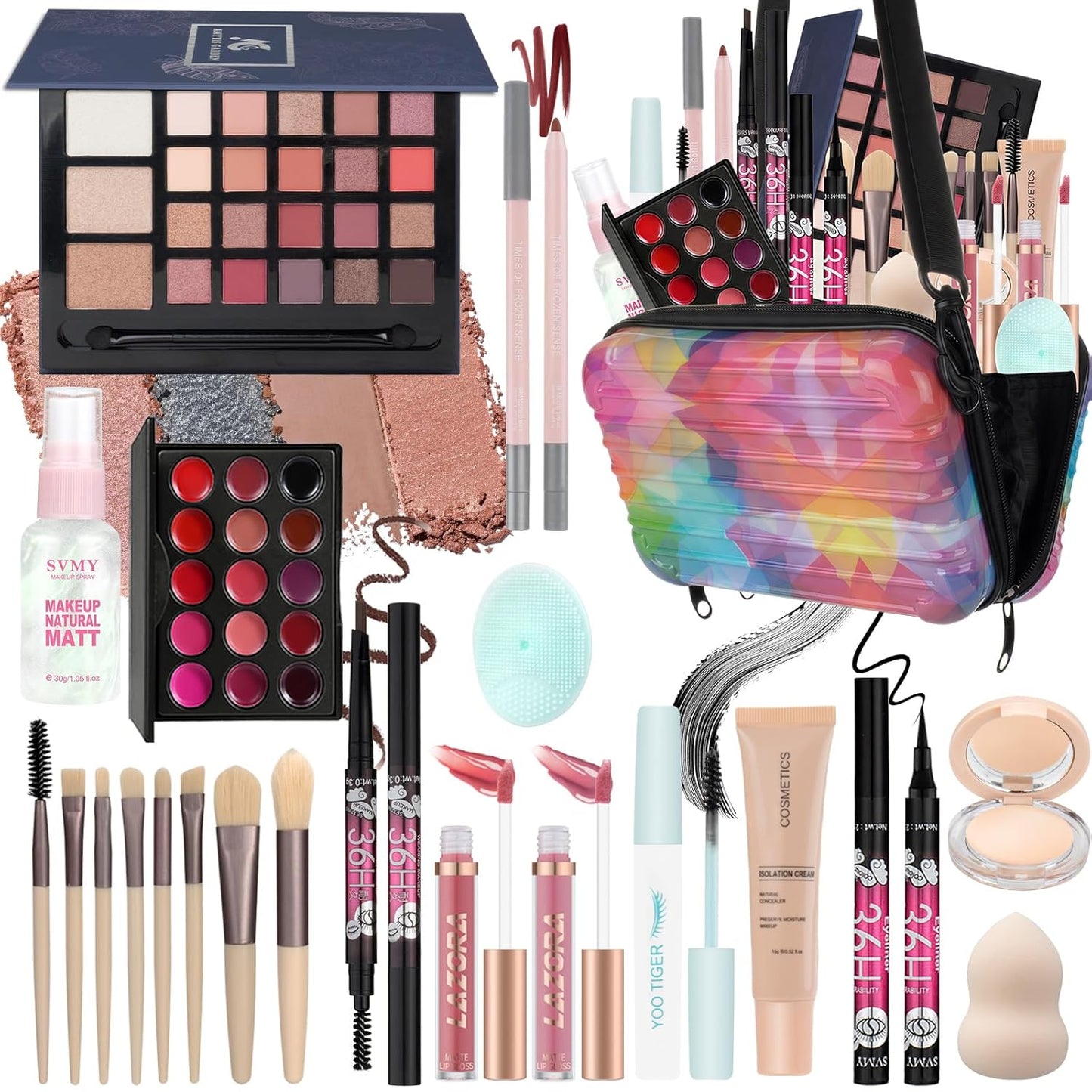 All-in-One Makeup Kit for Teens | Essential Gift Set for Women - Complete Makeup Bundle