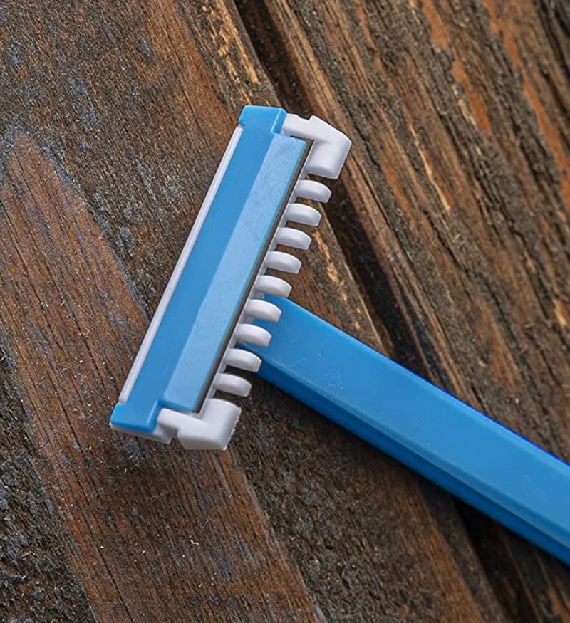Easy Shower Disposable Body Razor for Men (10 Pack) - Sensitive Body Razors/Blades (Blue)