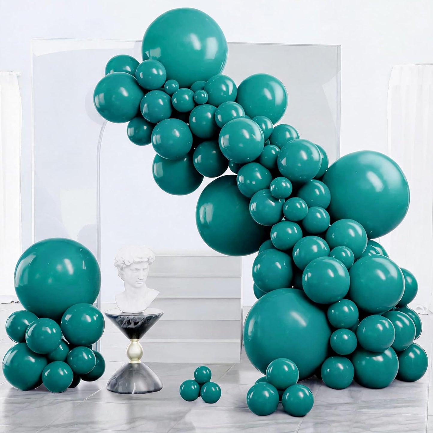 Black Balloon Arch Kit - 140 Pcs in 5-18 Inch Sizes for Baby Showers, Birthdays & Anniversaries | Elegant Black Decor