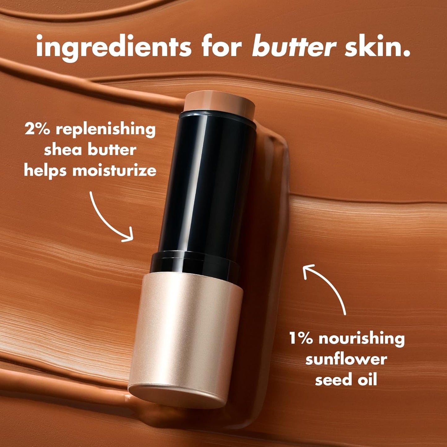e.l.f. Soft Glam Cream Bronzer Stick - Buildable Vegan Bronzer for Long-Lasting Sculpted Glow | Tan-Deep