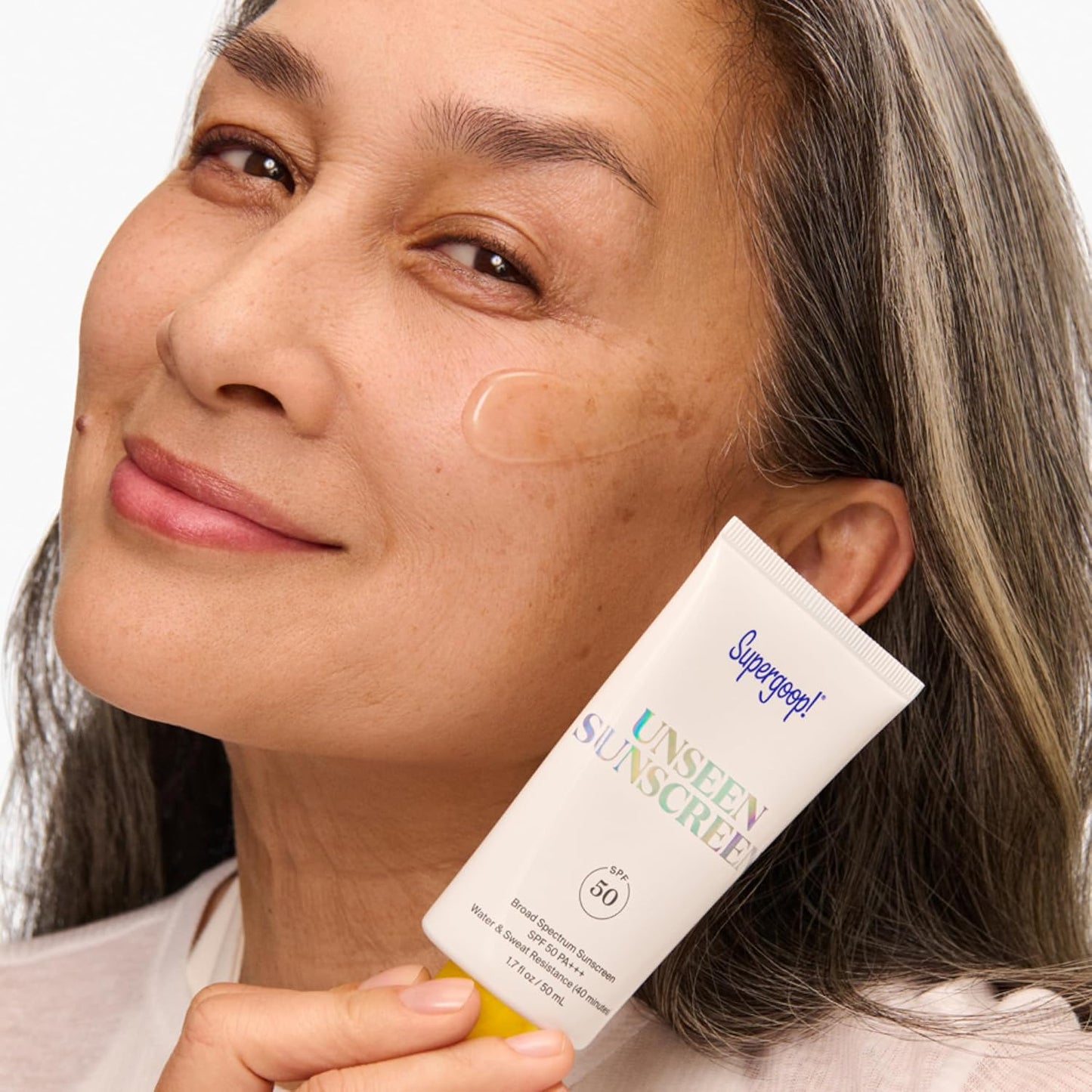 Supergoop! Unseen Sunscreen - Clear Invisible Face Sunscreen & Makeup Primer | Oil-Free, Weightless, All Skin Types
