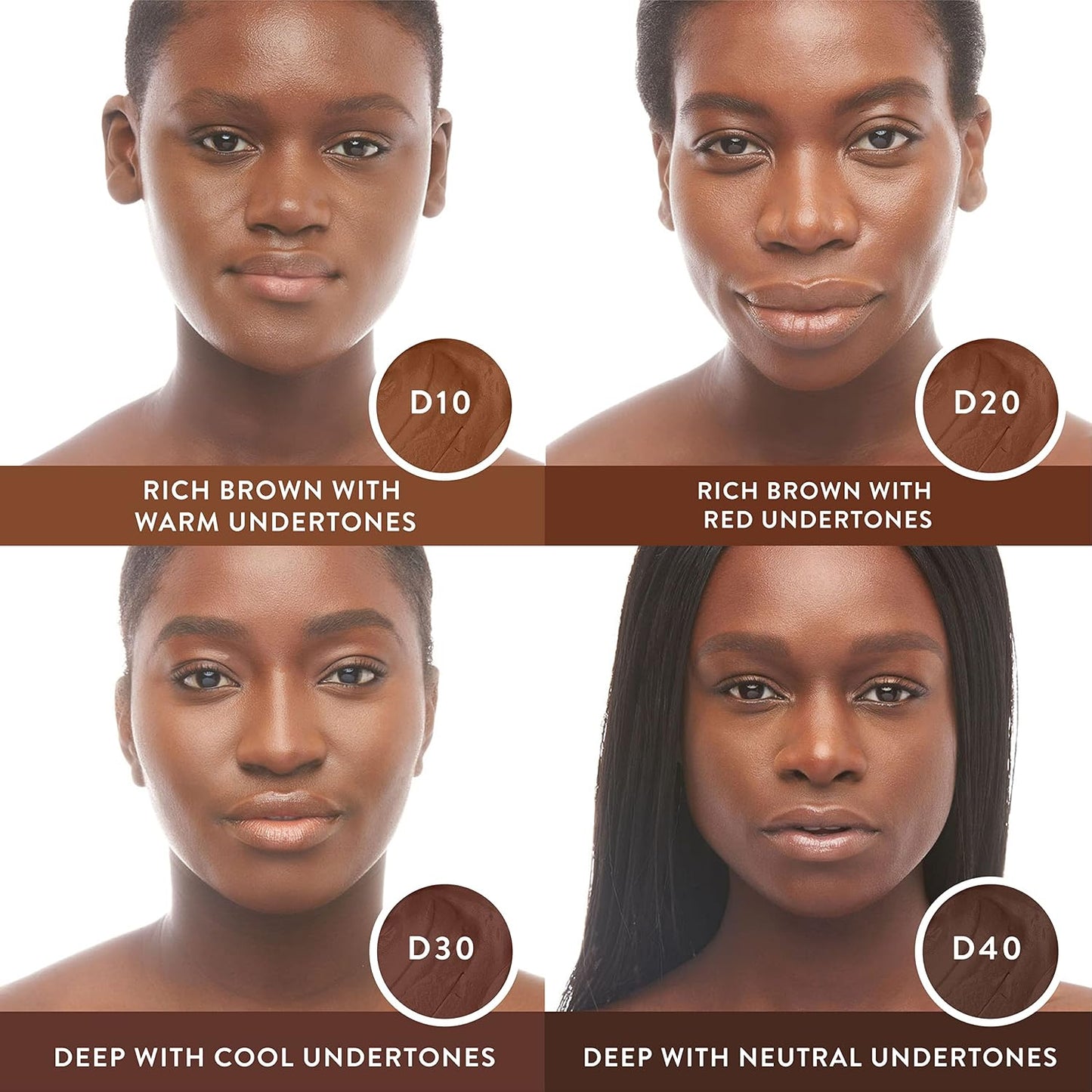 Mented Cosmetics Stick Foundation - Vegan Cream Makeup for Dark Skin | Concealer & Contour Stick D10