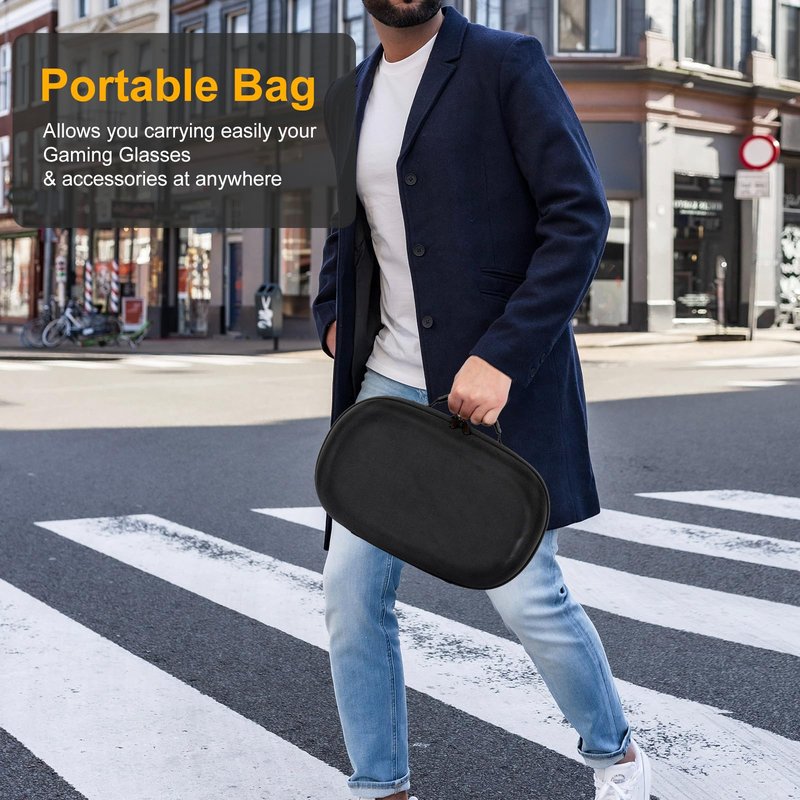 XINGFUDAO Hard Carrying Case Compatible with Meta Quest 3/3S/Pico 4 Ultra, Suitable for Official Original Strap/Elite Strap and Other Accessories, Travel Storage Case