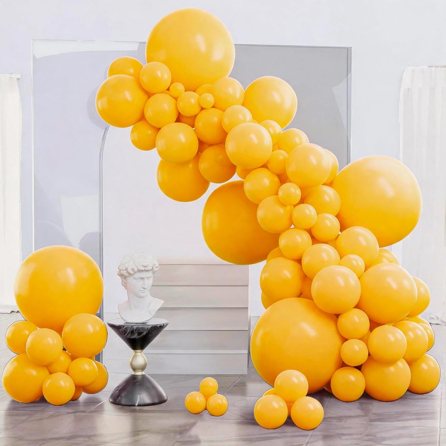 Black Balloon Arch Kit - 140 Pcs in 5-18 Inch Sizes for Baby Showers, Birthdays & Anniversaries | Elegant Black Decor