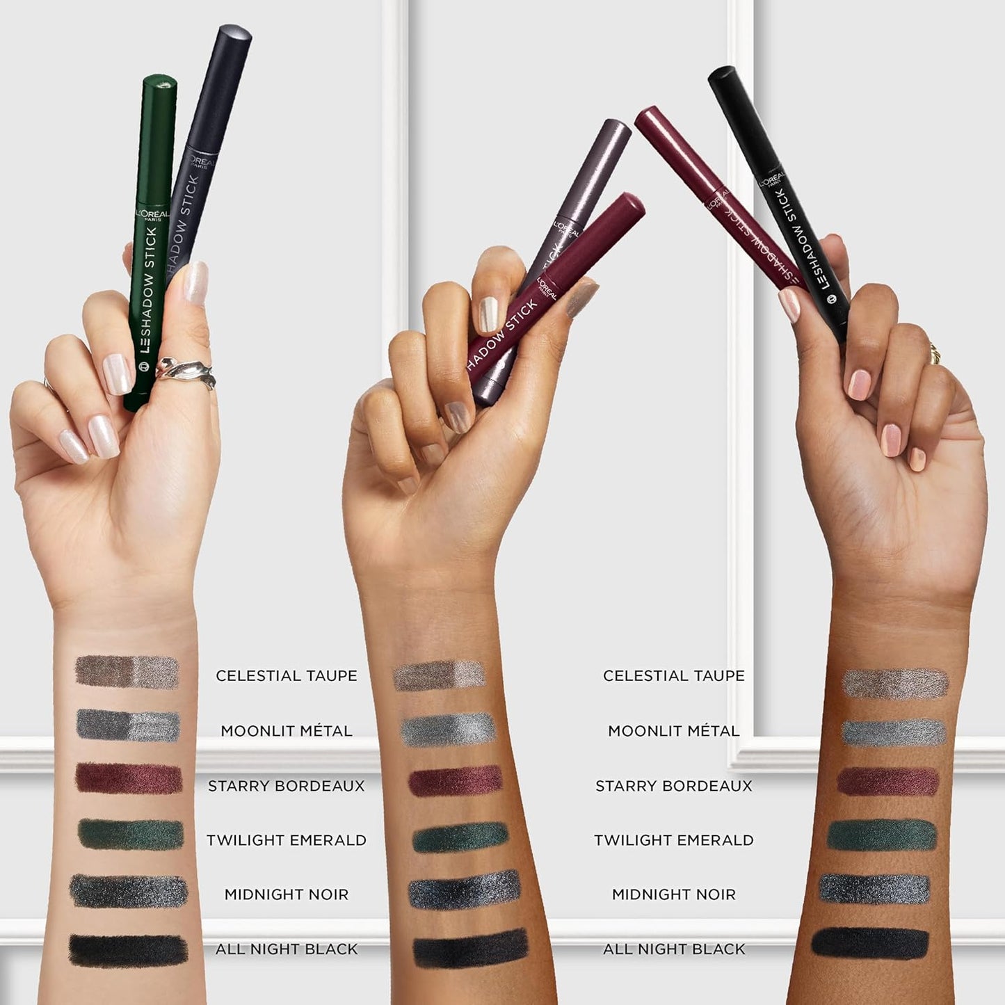 L'Oreal Paris Le Shadow Stick Eyeshadow - Blendable, Smudge-Resistant Cream in 250 Celestial Taupe