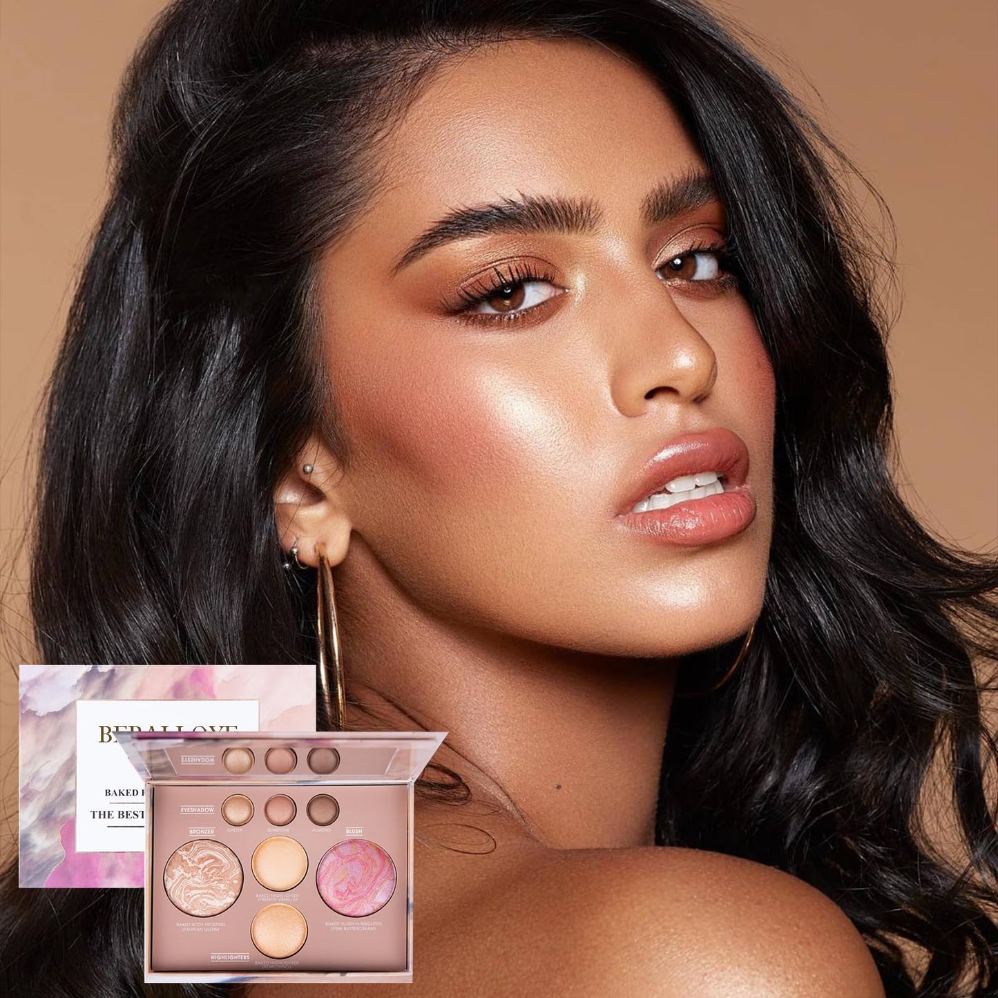 Best of The Baked Makeup Palette,Highly Pigmented, Long-Wearing,7Colors Full Size Baked Palette Includes 1Bronzer, 1Blush, 2Highlighters and 3Eyeshadows,Travel-Friendly Baking Makeup,Gifts for Girls.