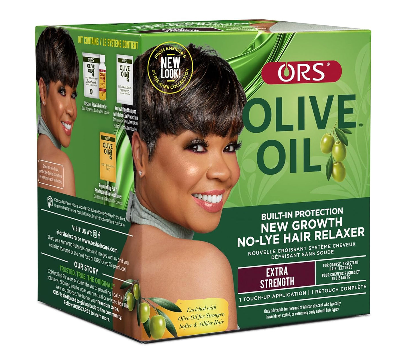 ORS Olive Oil Hair Relaxer - Build-In Protection for New Growth | Extra Strength (1)