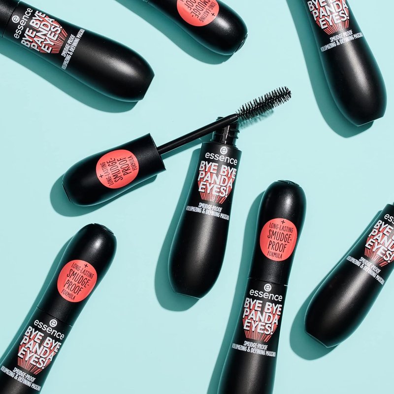Essence Bye Bye Panda Eyes Tubing Mascara - Smudge-Proof, Volumizing Definition | Vegan & Cruelty-Free