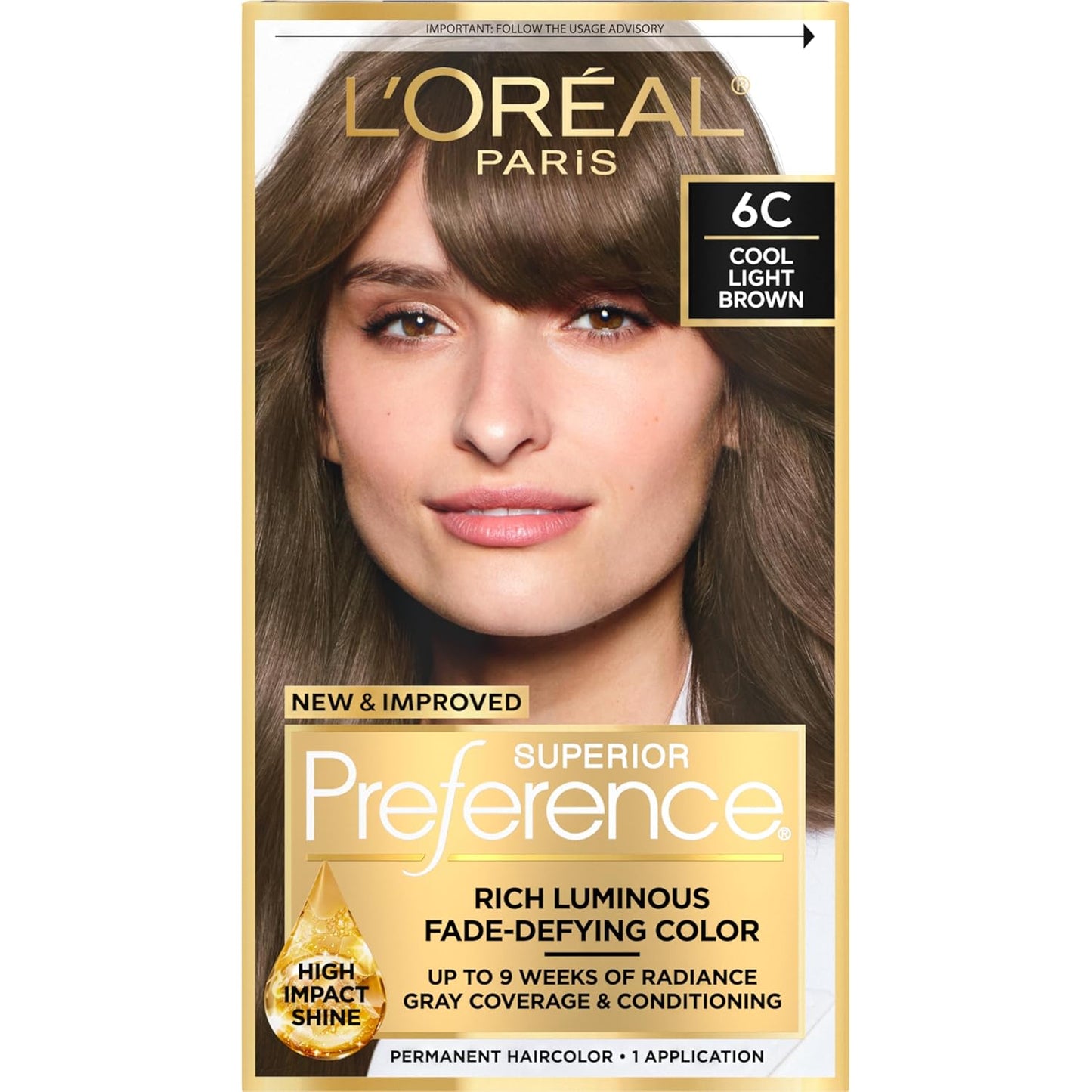 L'Oreal Paris Hair Color - Superior Preference Dark Ash Blonde 7A | Fade-Defying Permanent Dye for 9 Weeks of Radiance