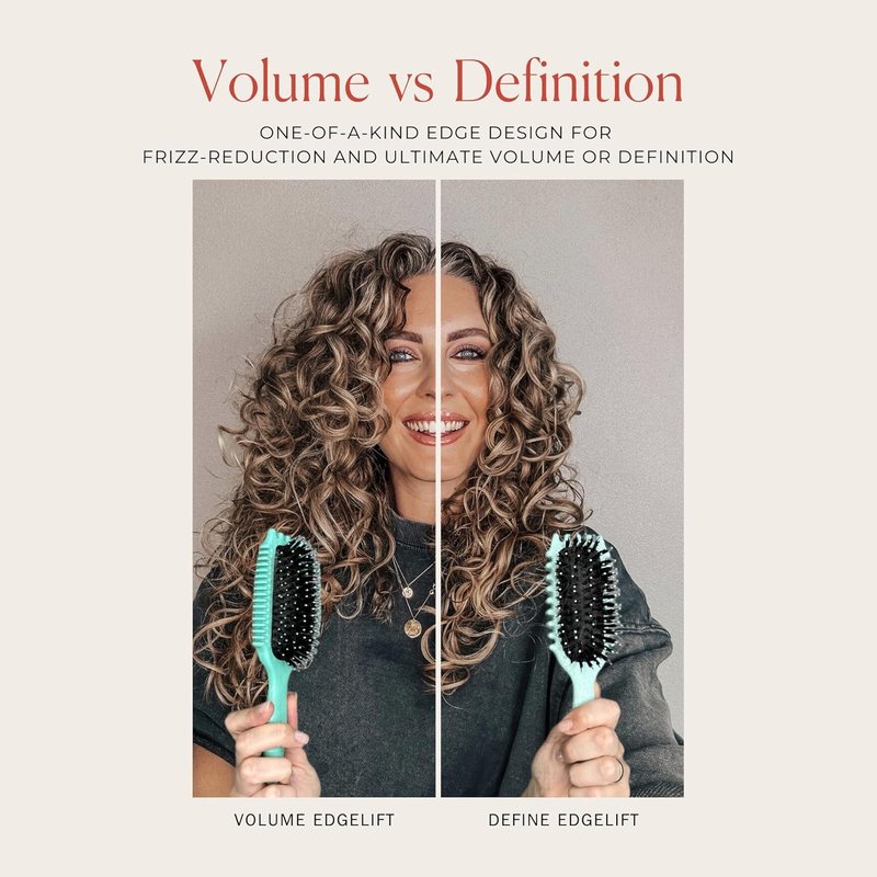 EdgeLift Brush - Professional Hair Styling Tool for Defined Edges | Orchid Color