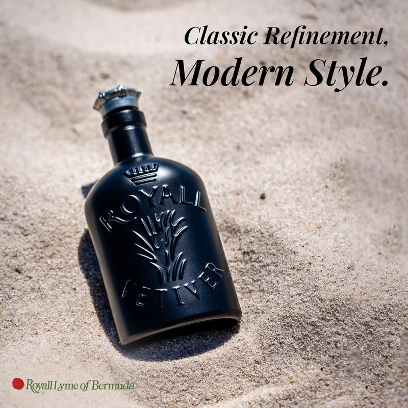 ROYALL VETIVER NOIR, Men's Eau de Toilette, Vetiver & Amber Fragrance – 2 Fl oz Splash