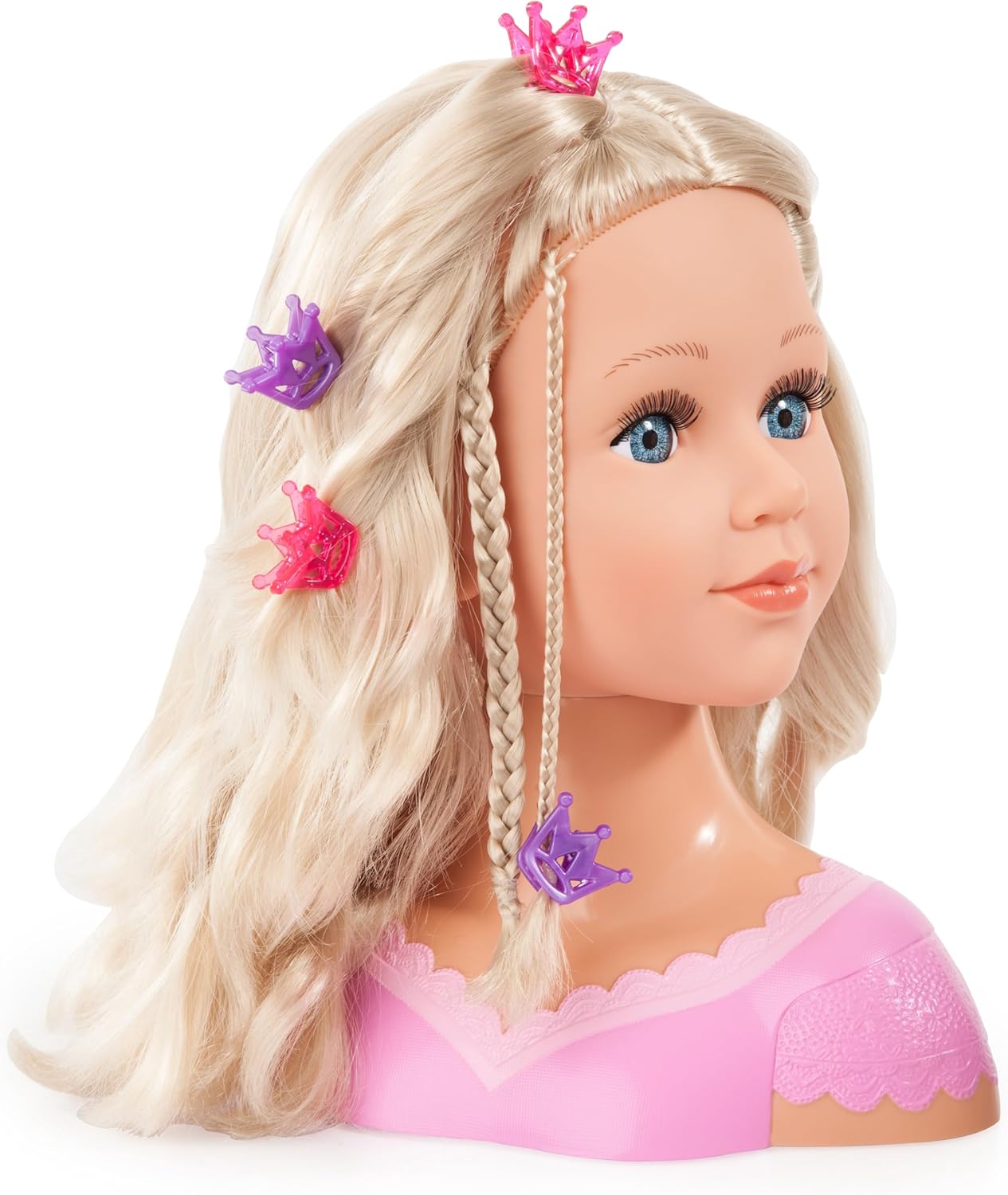 Charlene Styling Head - Blonde Super Model with Makeup | Realistic Hair Play