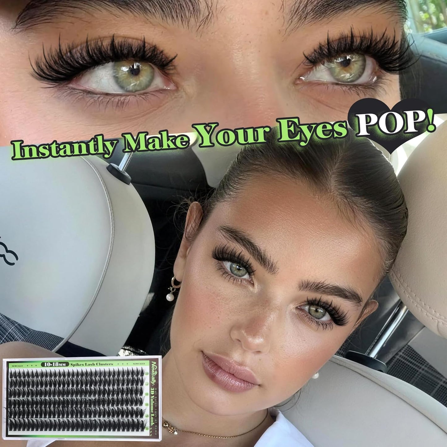 Lash Clusters - Spiky Manga Eyelash Extensions | Fluffy D-Curl Wispy 10-18MM Volume Lashes