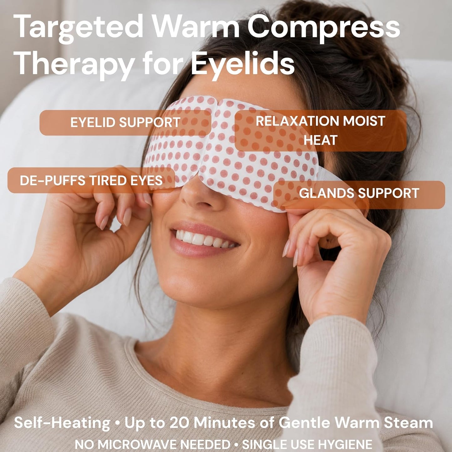 BlinkBetter Self-Heating Eye Mask - 30 Pack | Warm Compress for Dry Eyes & Eyelid Hygiene