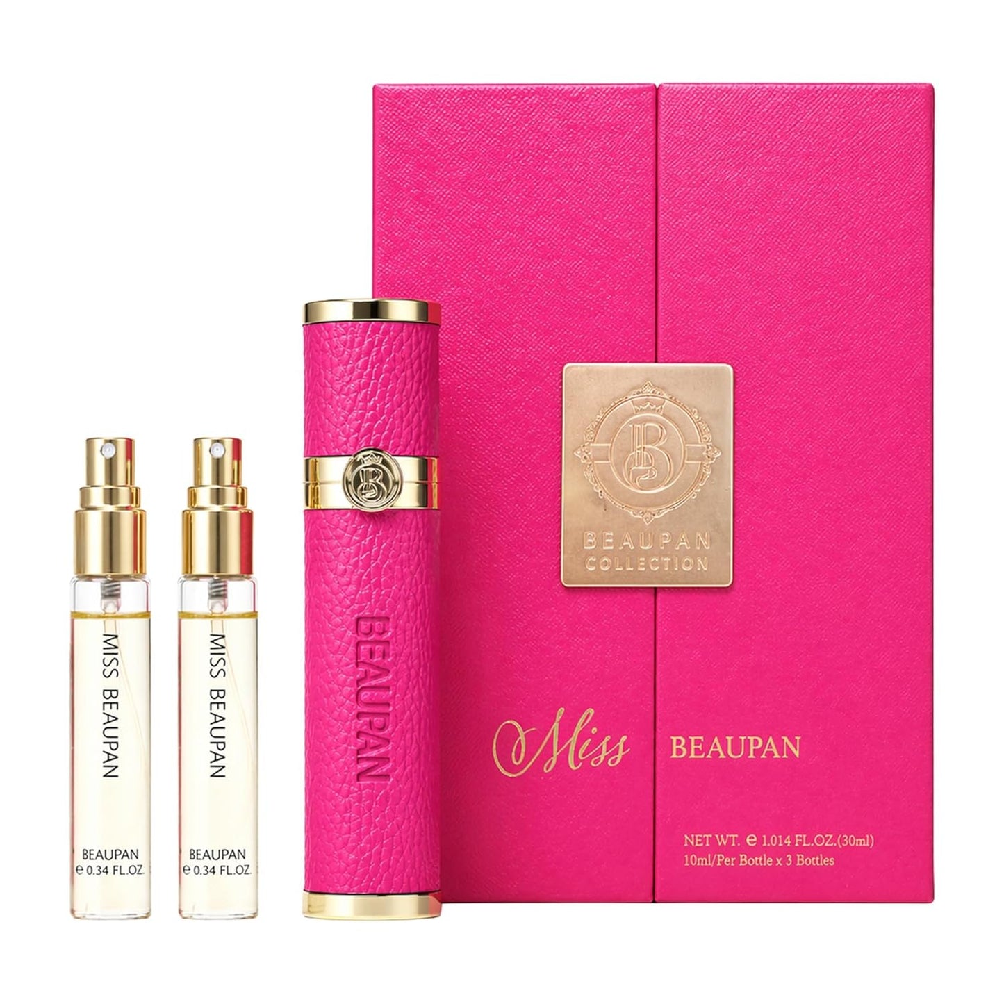 Long-Lasting Travel Size Perfume Set for Women - 3 x 0.34 fl. oz. | Vanilla, Cedar, Rose, Ylang