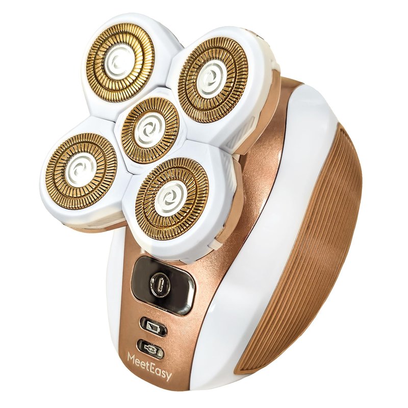 Meeteasy Electric Leg Shaver for Women - Rechargeable Painless Lady Razor for Leg Face Lips Body Underarms Armpit - Female Cordless Bikini Trimmer