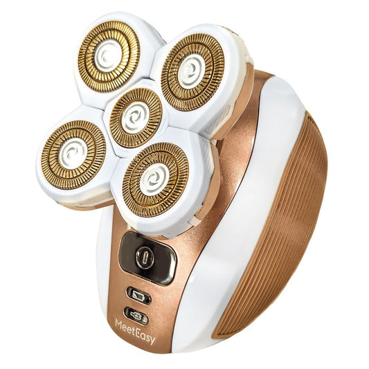 Meeteasy Electric Leg Shaver for Women - Rechargeable Painless Lady Razor for Leg Face Lips Body Underarms Armpit - Female Cordless Bikini Trimmer