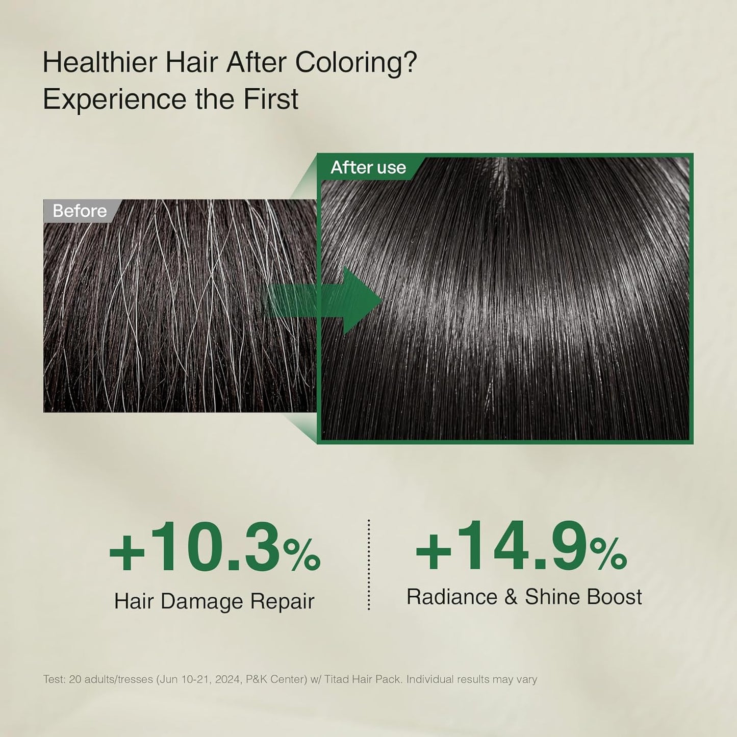 Natural Brown Korean Hair Dye - Ammonia-Free, PPD-Free Color Powder for 100% Gray Coverage | 3 Packets