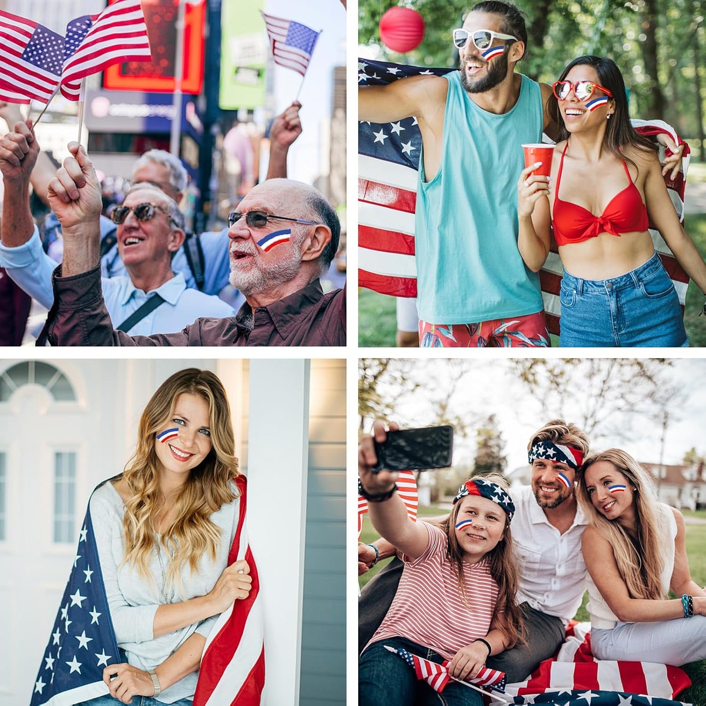 USA Flag Face Paint Stick - Red, White & Blue Body Paint Crayon for 4th of July Celebrations | 1 Piece