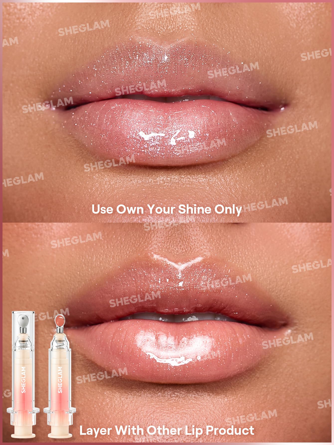 SHEGLAM Booster Shine Plumping Lip Gloss-Sepia Kiss