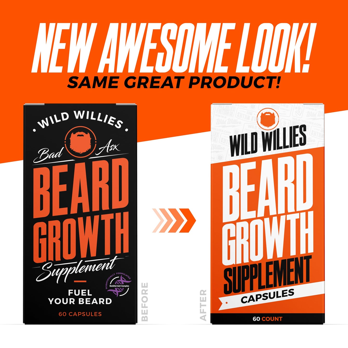 Wild Willies All-in-One Beard Growth Kit - Includes Beard Boost Serum Oil & Growth Supplement, Boar Bristle Brush - Perfect Grooming Kit for Men - Achieve Thicker, Fuller, Healthier Beard