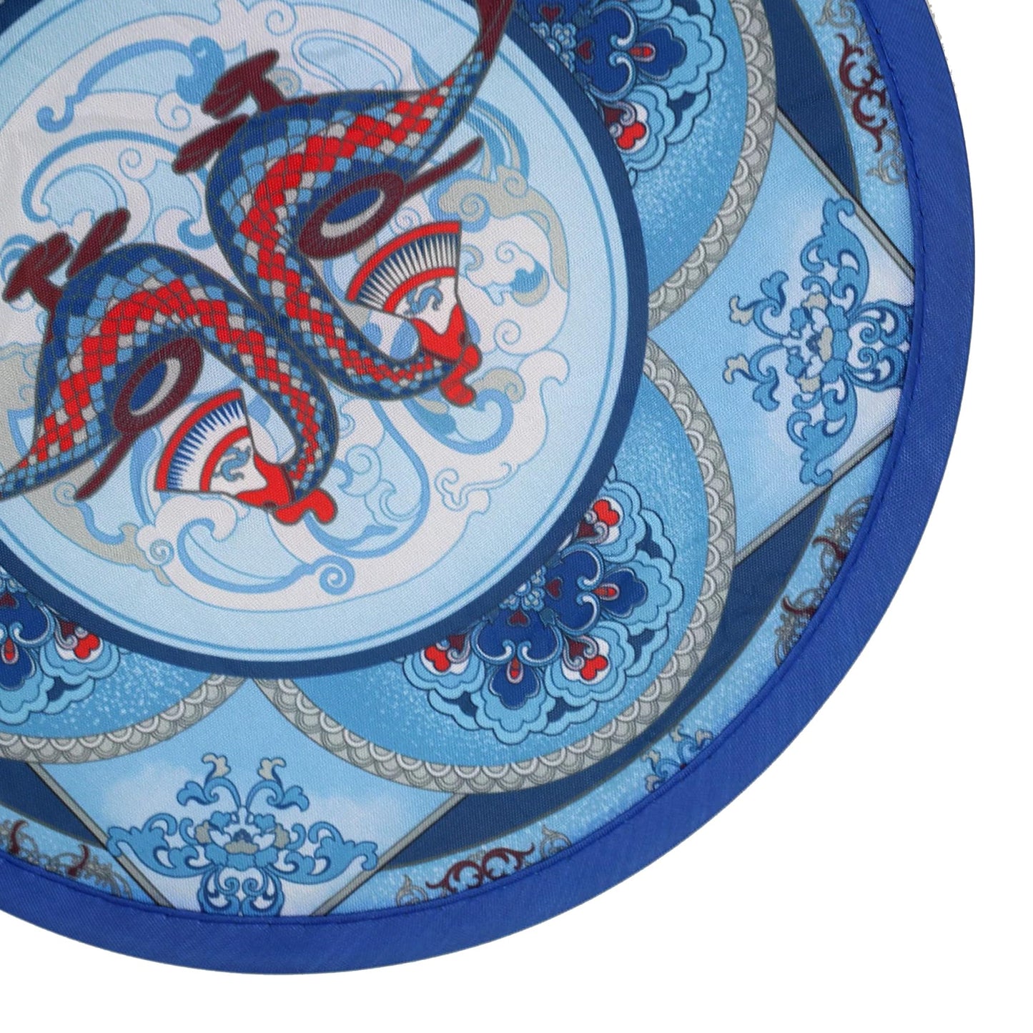 Varnmrop Custom Folding Hand Fans, Personalized Round Flying Disc Fans with Your Own Logo Text Photo, Fans for Exhibition, Weddings, Trade Shows, Outdoor Events (Fan with Bag, 100Pcs)