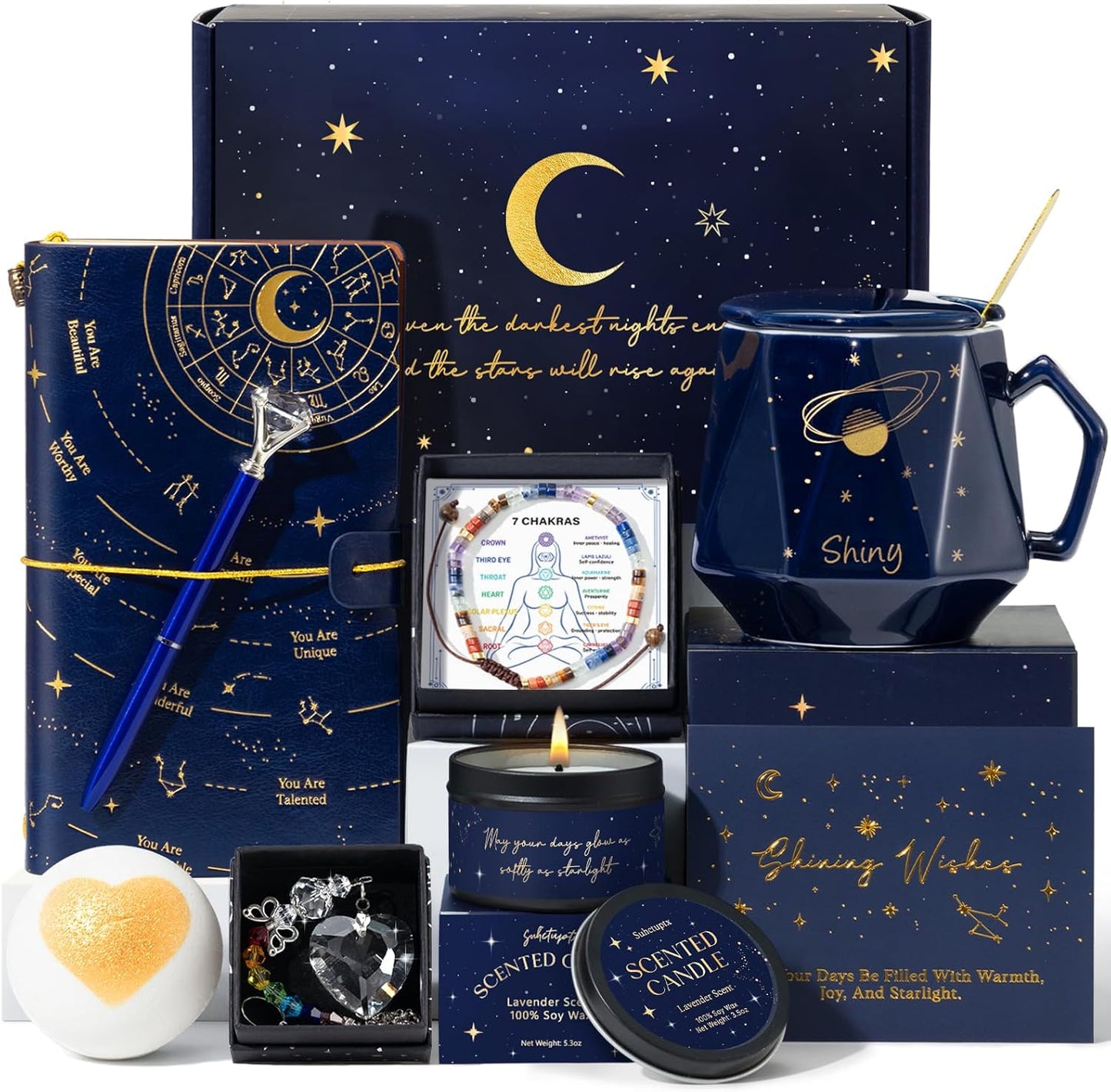 Gift Baskets for Women - 9-Piece Birthday Gift Set | Trendy Aesthetic Cup for Teen Girls, Perfect for Sweet 16, 18 & 21 Celebrations