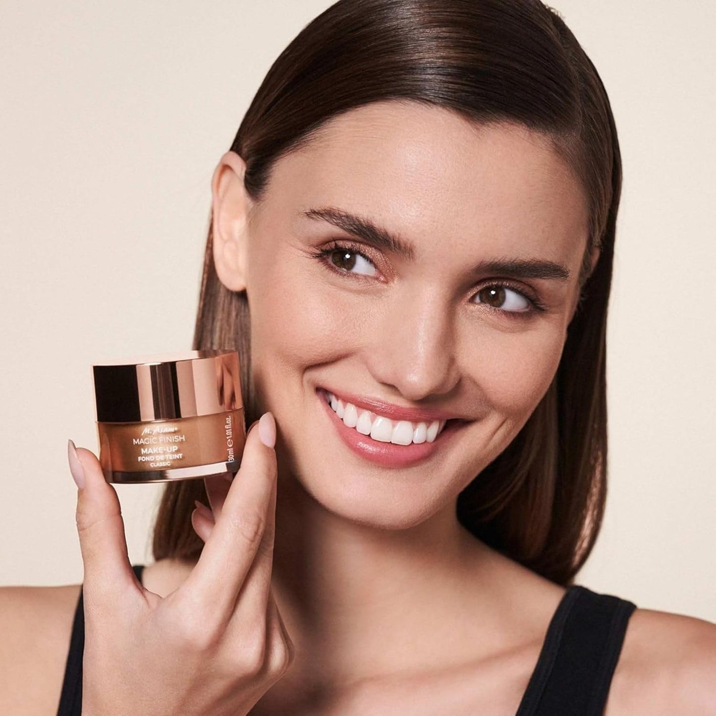 M. Asam Magic Finish Make-Up Mousse - 4-in-1 Primer, Foundation & Concealer | Vegan, Buildable Coverage for Light to Medium Skin Tones (1.01 Fl Oz)