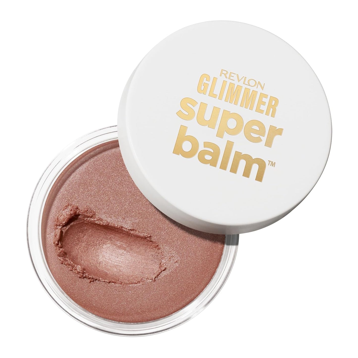 Revlon Glimmer Super Balm - Multi-Use Glow Face Makeup | Cream Bronzer, Highlighter & Blush, 006 Bronze Noir, 0.06 oz