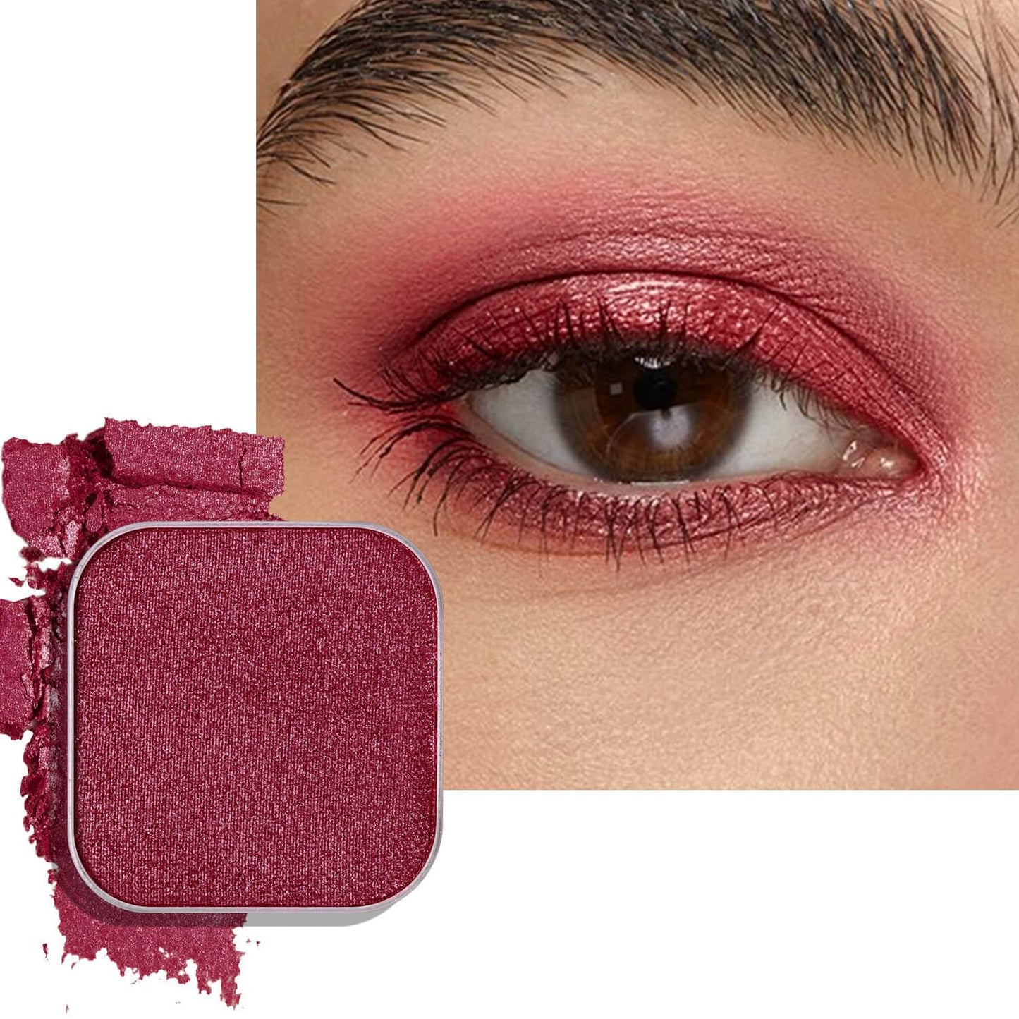 Chameleon Chrome Eyeshadow - Duochrome Lavender & Blue Reflects | Iridescent Metallic Shimmer, Bouncy Texture