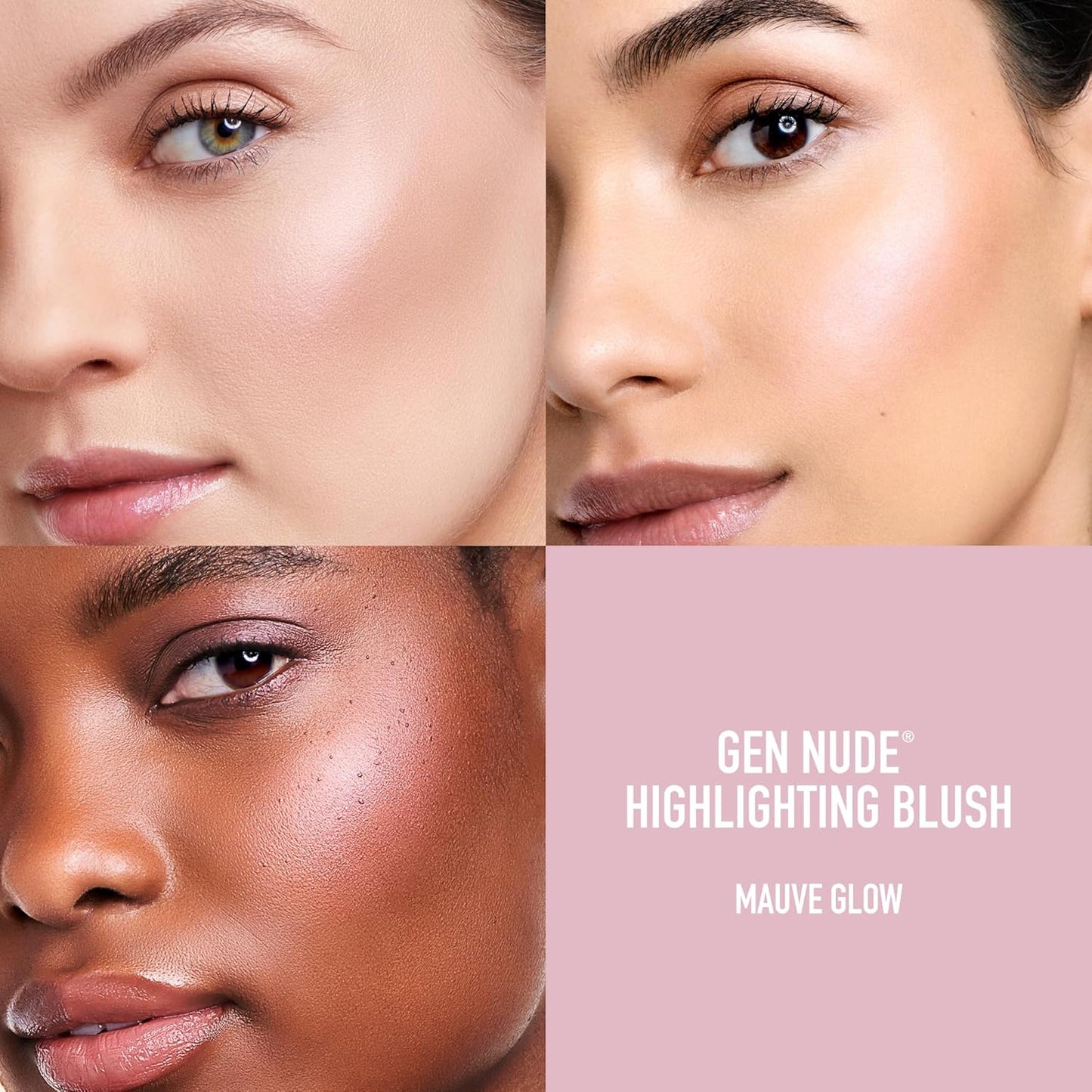 bareMinerals Rosy Glow Duo - Full Size Highlighting Blush & Lip Gloss | Limited Edition Clean Beauty Set for Mother's Day