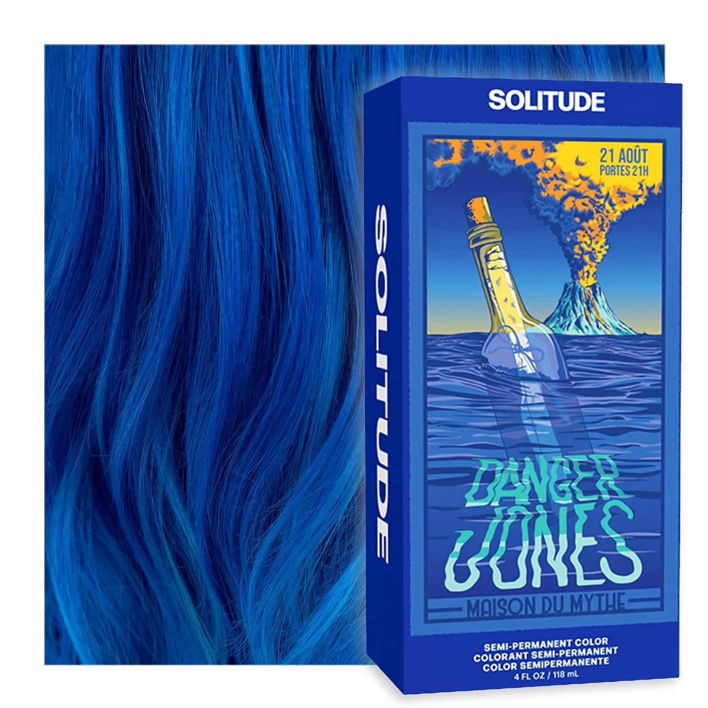Adrenaline Neon Green Semi-Permanent Hair Color - Vibrant, Long-Lasting Formula