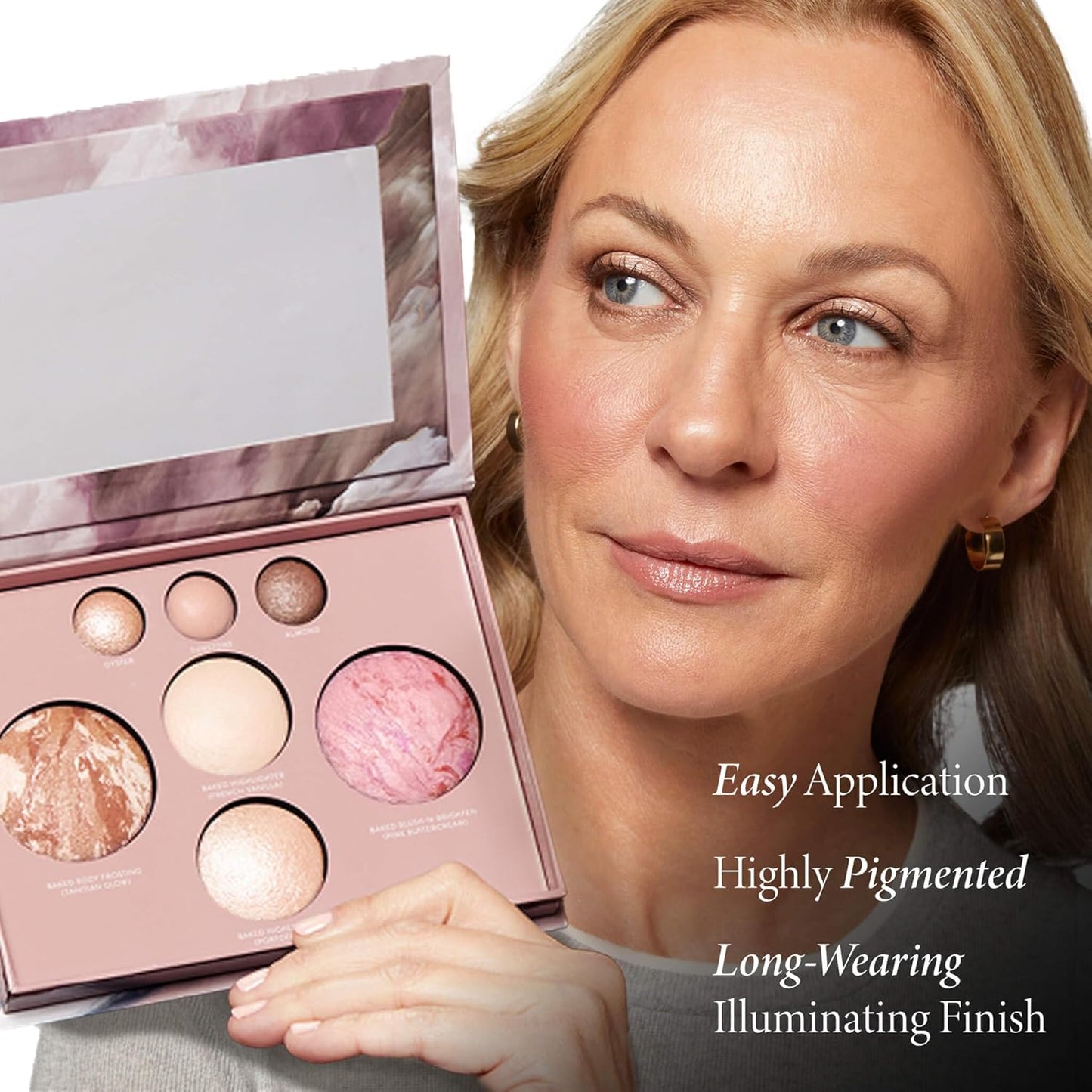 Laura Geller Best of the Best Baked Palette - 7-in-1 Full Face Set with Bronzer, Blush, Highlighters & Eyeshadows - Travel-Friendly, Handmade in Italy