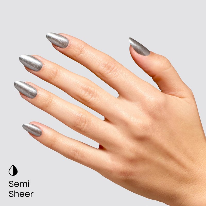 OPI GelColor OPI’m Frosted | Semi-Sheer Soft Cool Holographic Silver Shimmer LED Cure Gel Nail Polish | Salon-Quality Shine, Long-Lasting Wear | 0.5 Fl Oz | Good Enough to Treat | Holiday 2025