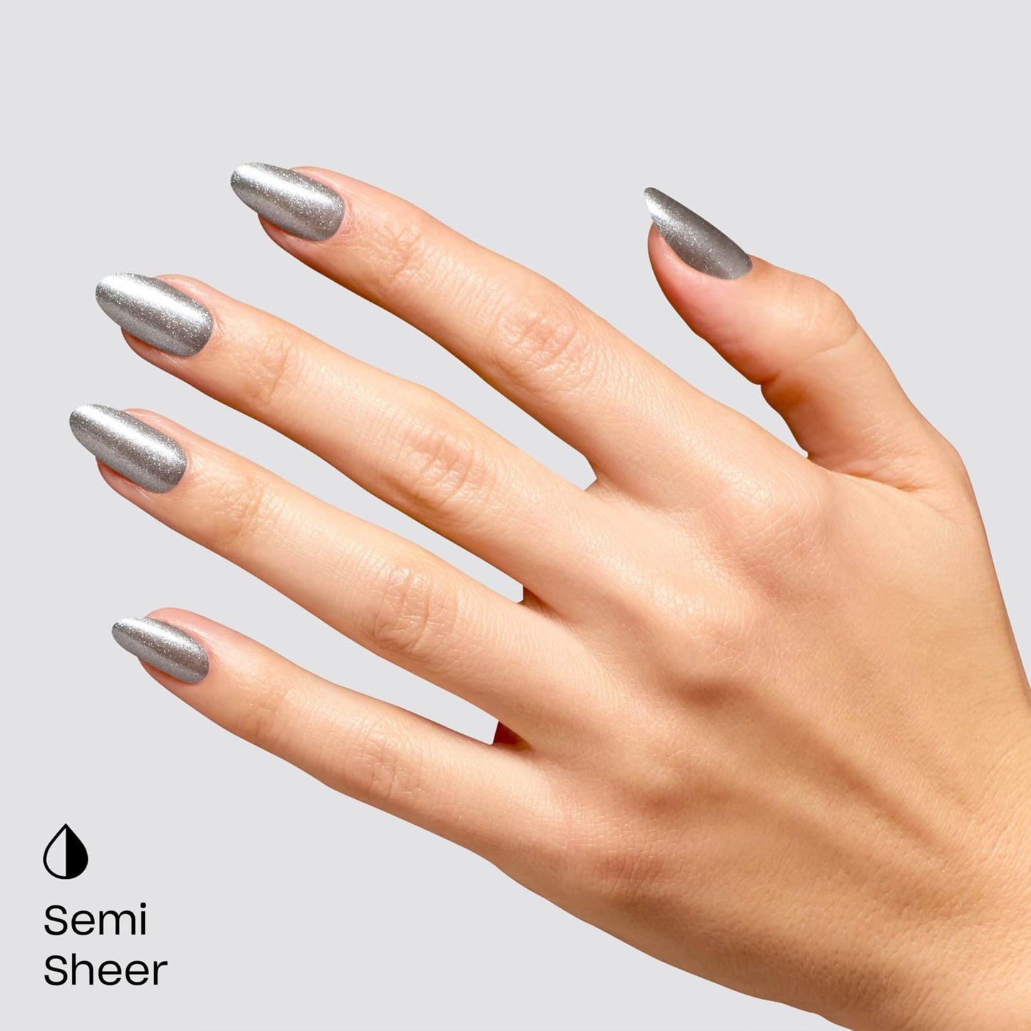 OPI GelColor OPI’m Frosted | Semi-Sheer Soft Cool Holographic Silver Shimmer LED Cure Gel Nail Polish | Salon-Quality Shine, Long-Lasting Wear | 0.5 Fl Oz | Good Enough to Treat | Holiday 2025