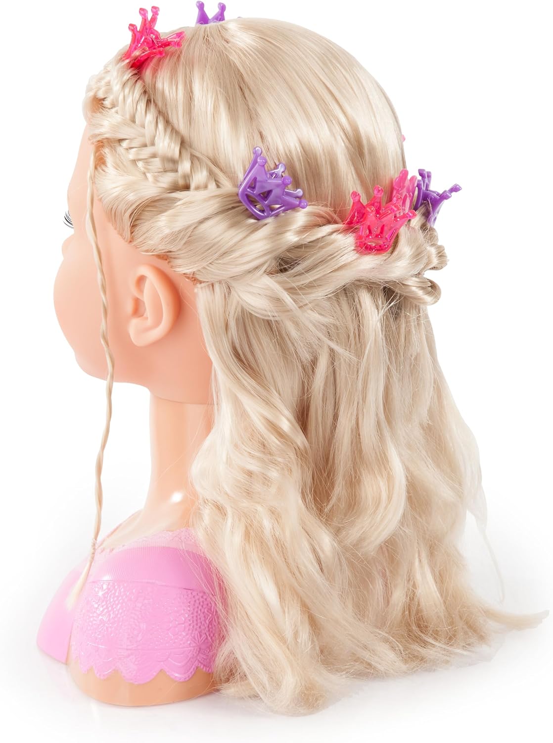Charlene Styling Head - Blonde Super Model with Makeup | Realistic Hair Play