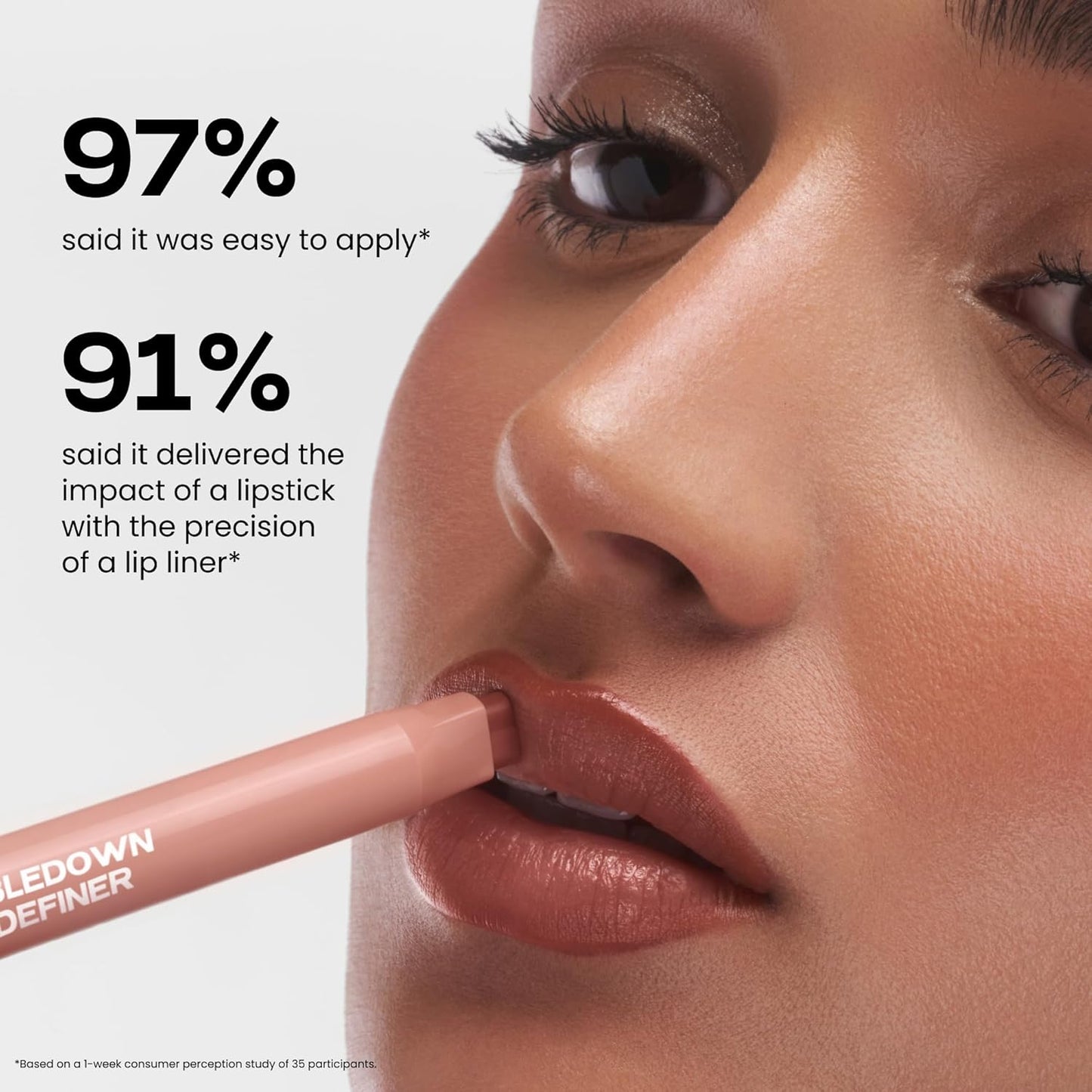 Sacheu DoubleDown Lip Definer - 2-in-1 Hydrating Lip Liner & Balm with Avocado Oil | Off Duty Shade