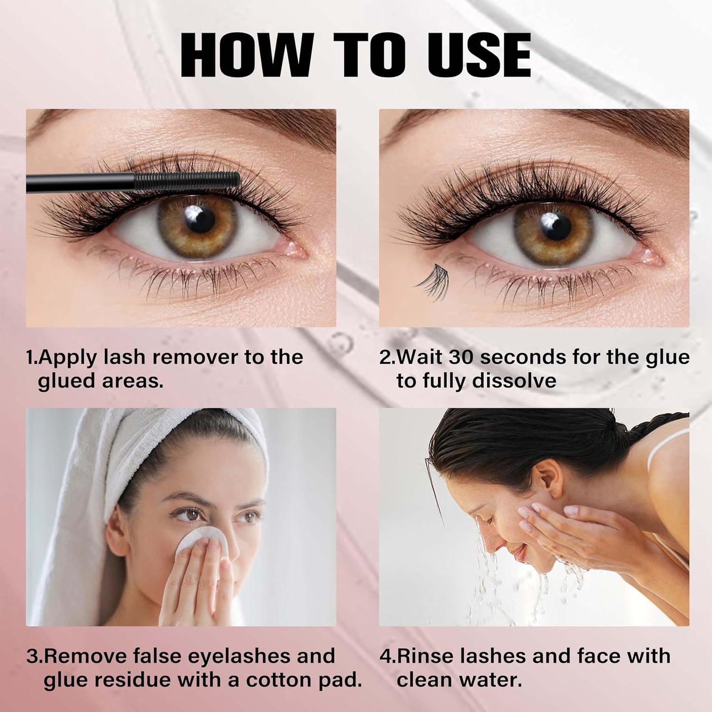 Eyelash Remover - VEYESBEAUTY Cluster Lash Glue Remover 5ML | Clear Solution for DIY Lash Extensions