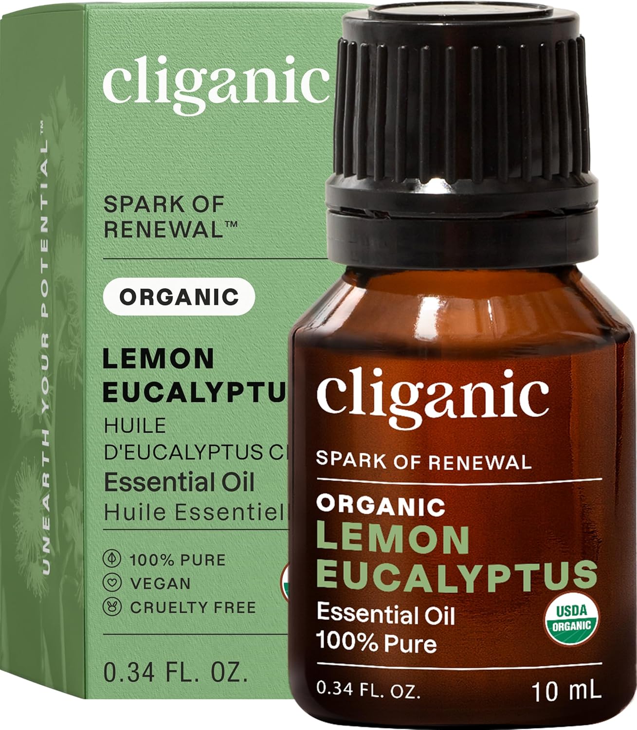 Cliganic Organic Lavender Essential Oil - 100% Pure Aromatherapy Oil | Non-GMO, 15ml