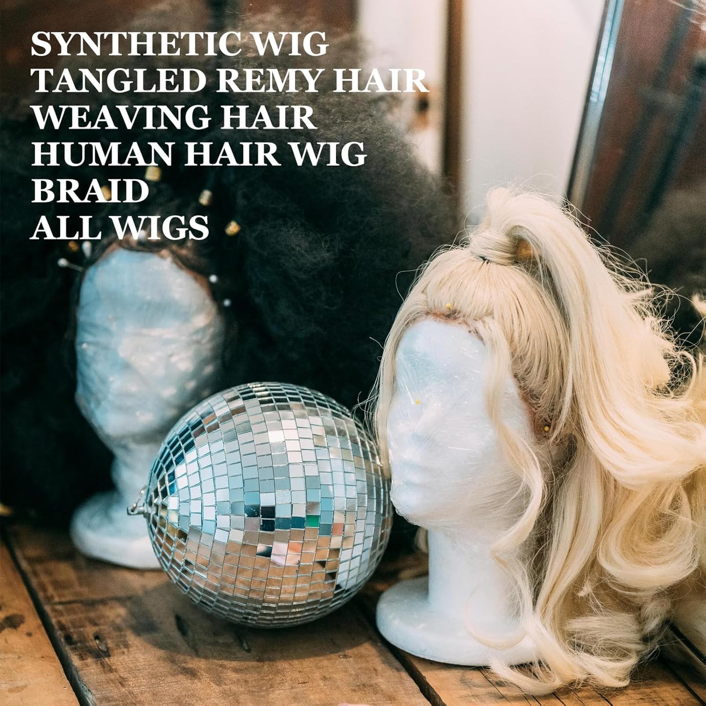 Wig Care Spray - Hydrating & Anti-Frizz Formula for Synthetic & Natural Hair Wigs | Smooths, Cleans & Extends Wig Life