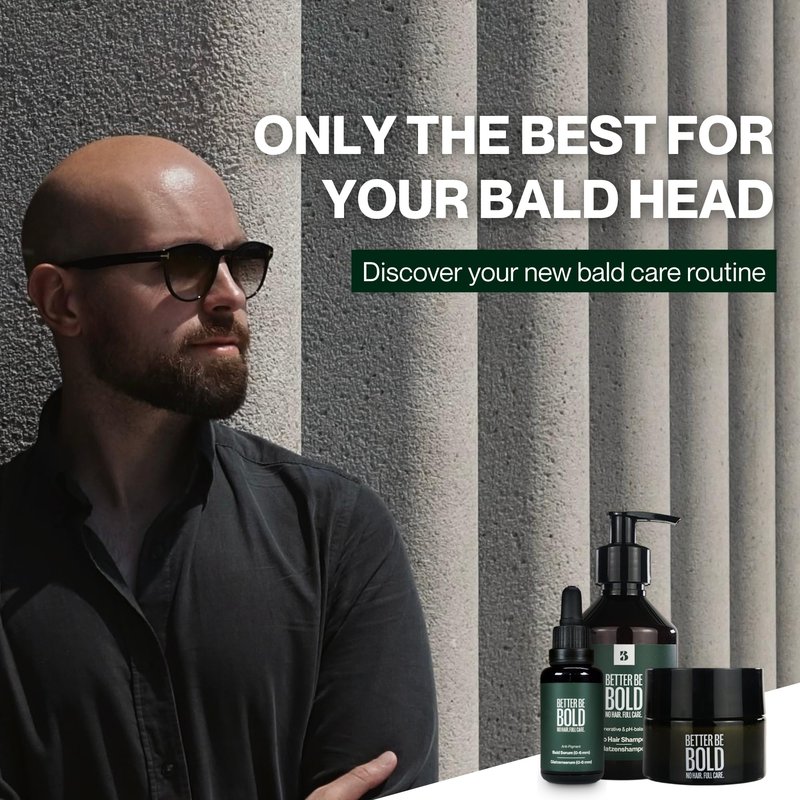 BETTER BE BOLD Anti-Pigment Bald Serum Against Age and Pigment Spots (Retroactive & Preventive) 2% Alpha Arbutin Regenerates Skin Cells Premium Bald Care 30 ml
