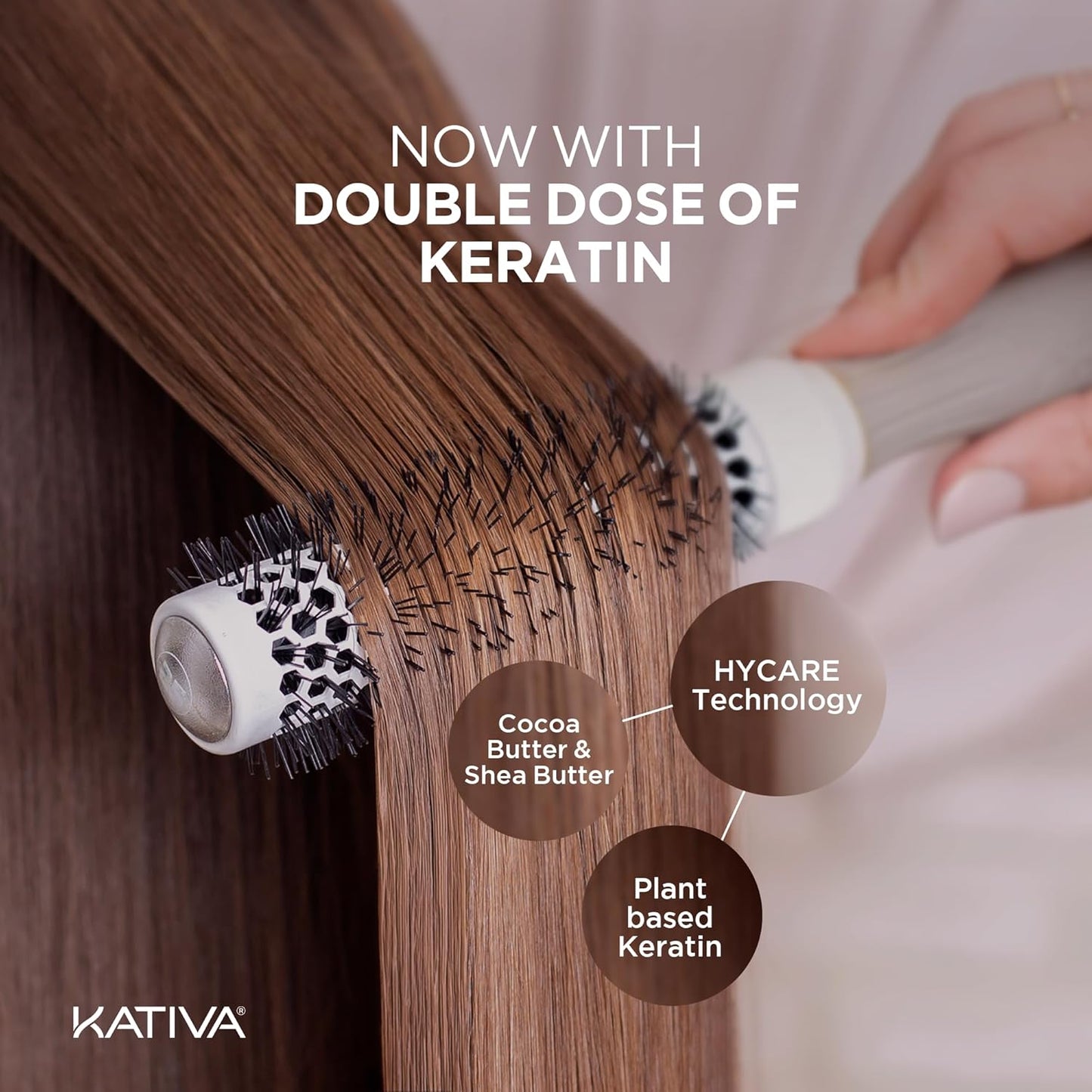 Kativa Brazilian Keratin Straightening Kit - Formaldehyde-Free At-Home System for Intensive Frizz Reduction | Vegan, Lasts Up to 12 Weeks