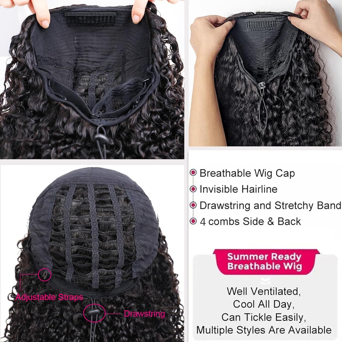 Burmese Curly Half Wig - 300% Density Human Hair | 12-Inch Clip-In, Seamless & Glueless for Easy Wear