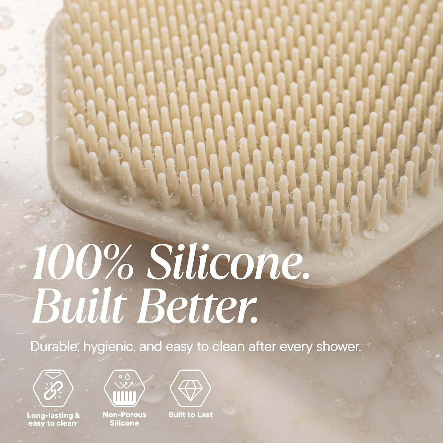 Premium Silicone Face Scrubber - Gentle Exfoliating Brush for Men & Women | Deep Pore Cleansing, Quick-Drying - Sand