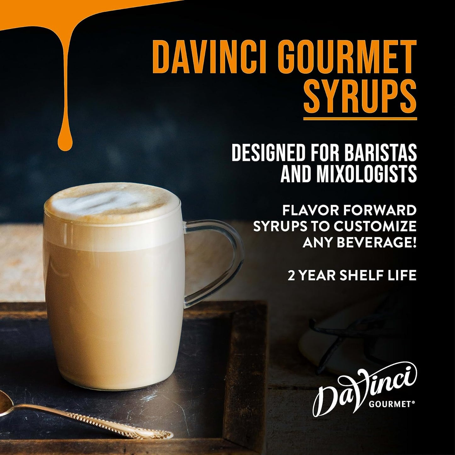 Classic Blue Raspberry Syrup - DaVinci Gourmet Flavoring, 25.4 Fl Oz | Perfect for Drinks & Desserts
