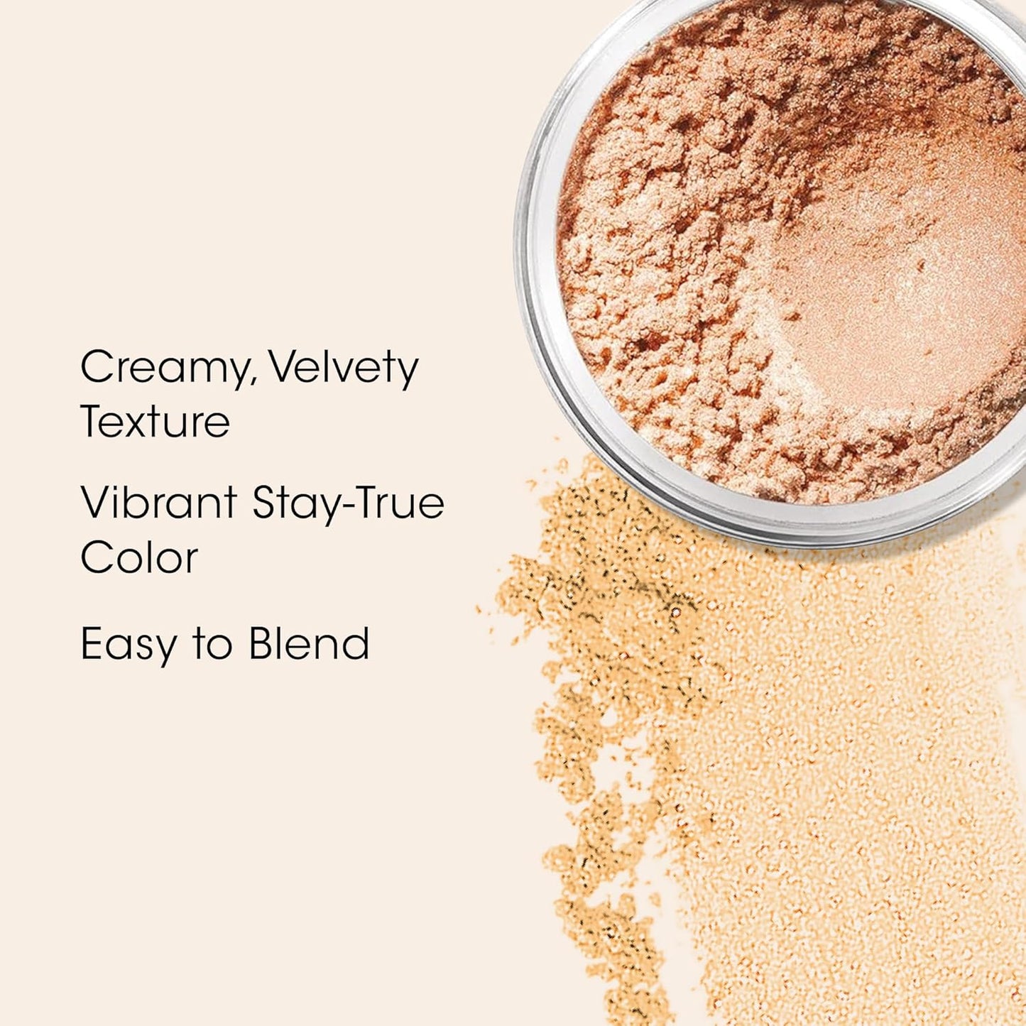 bareMinerals Loose Mineral Eyeshadow - Creamy, Talc-Free Formula for Buildable Coverage | Safe for Sensitive Eyes & Contact Lens Wearers