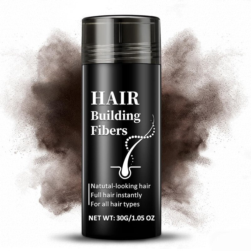 ZHISHUDL Hair Fibers for Thinning Hair for Men & Women Hair Building Fibers Instant Cover Up & Volume Instantly Hair Filler - 02 Dark Brown