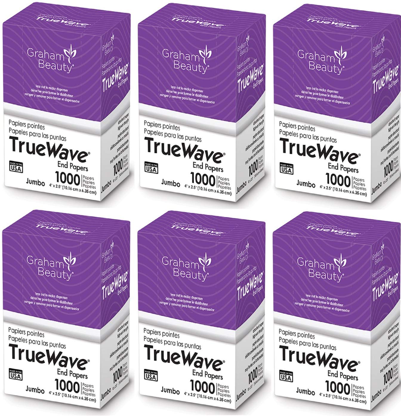 Truewave Jumbo End Paper - 1000 Pack for Hair Salon Use | Perfect for Hair Styling