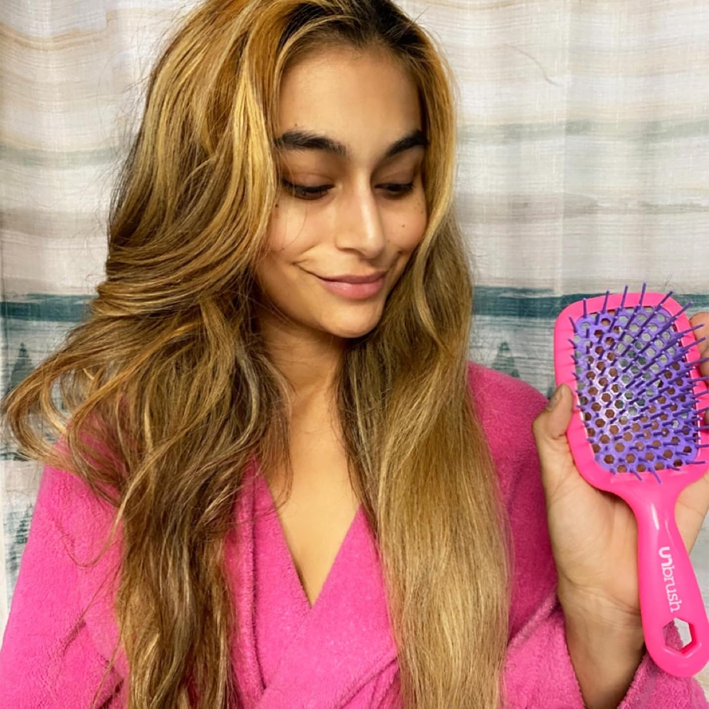 FHI Heat Detangling Brush - Pain-Free Brushing for All Hair Types | Lightweight, Anti-Static DuoFlex Bristles